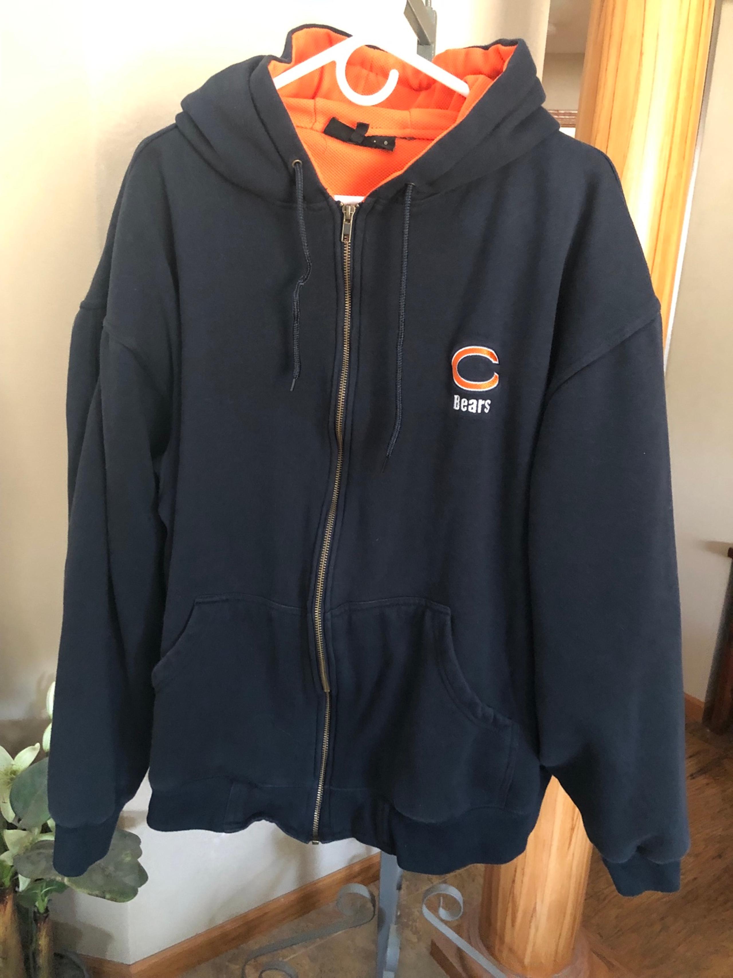 Mens Chicago Bears Dunbrooke Full Zip Hooded Sweatshirt size 2X