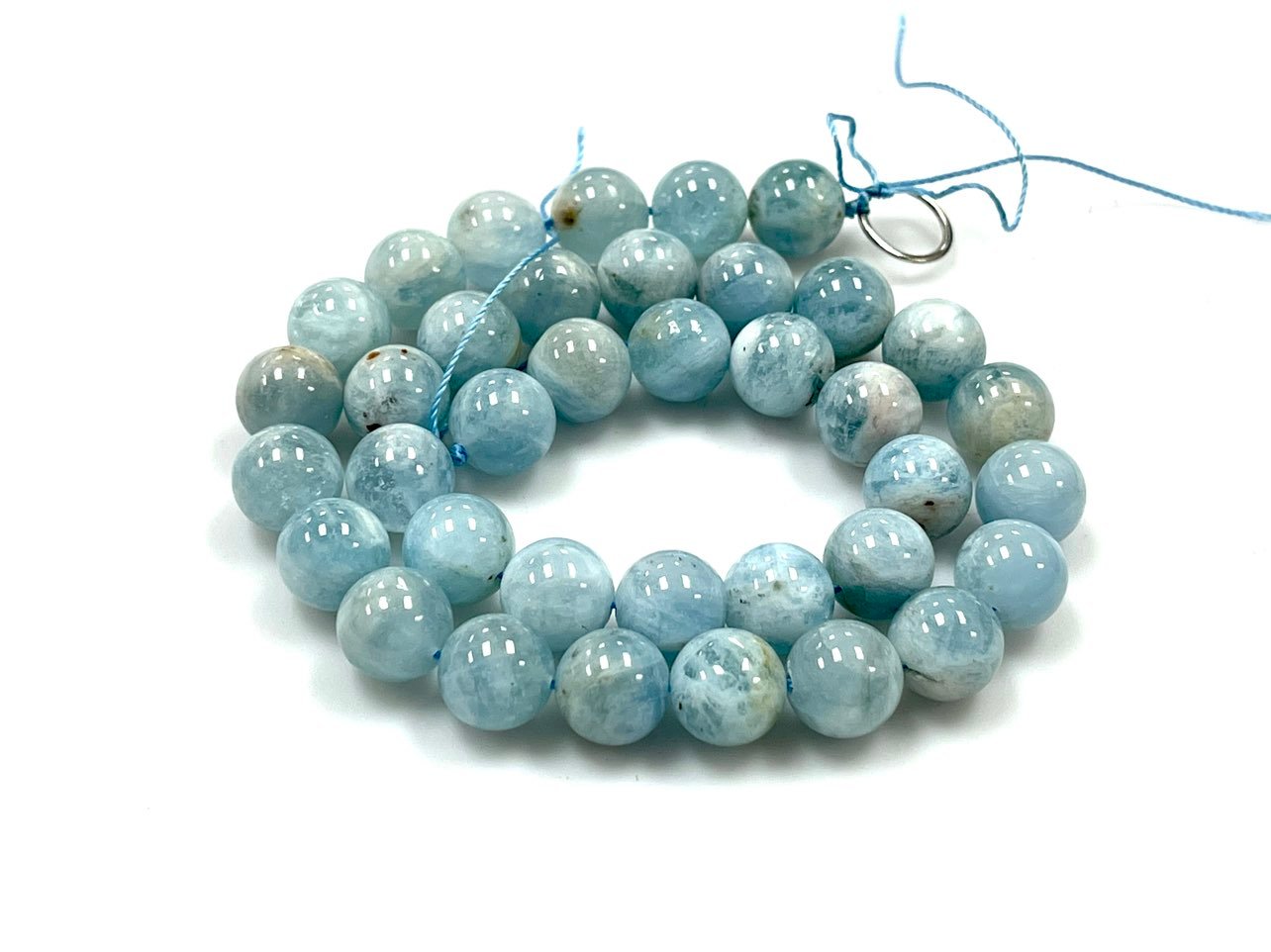 11mm Aquamarine Natural Gemstone Beads