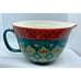 NEW Pioneer Woman Ceramic Batter Mixing Bowl W/Handle Vintage Geo Pattern Green