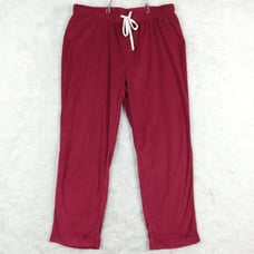 Rae Dunn Womens Pants Pajama Lounge Red Fleece Pull On Sleepwear XL New