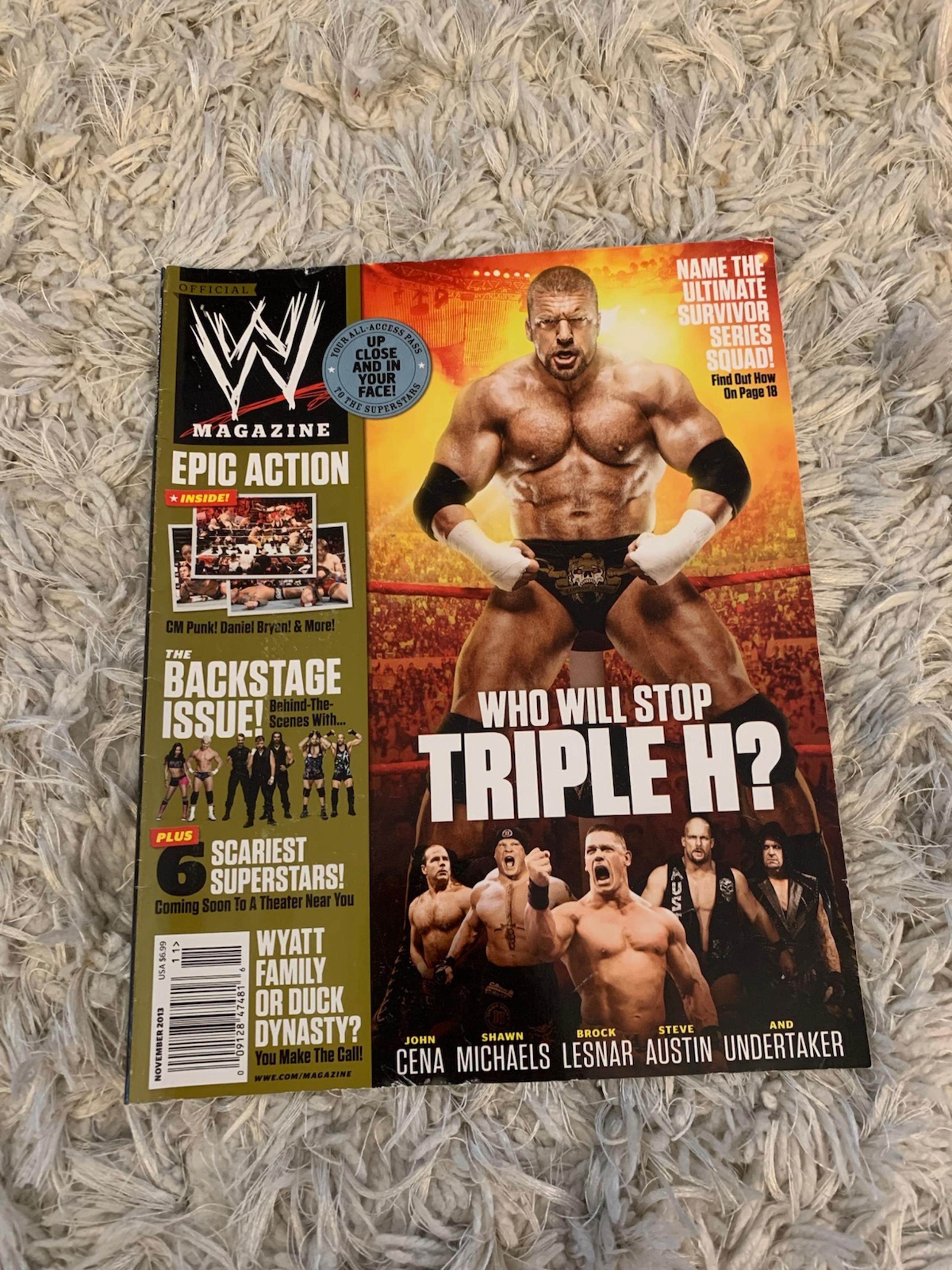 WWE Magazine Triple H November 2013 Issue