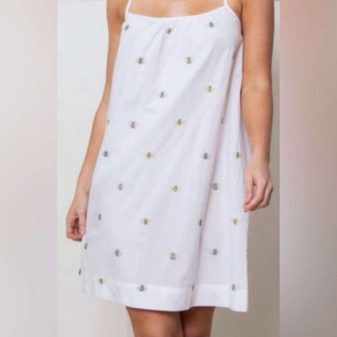 Printfresh Beekeeper Cloud Cami Nightgown 100% Organic Cotton Bee PJs Size XS
