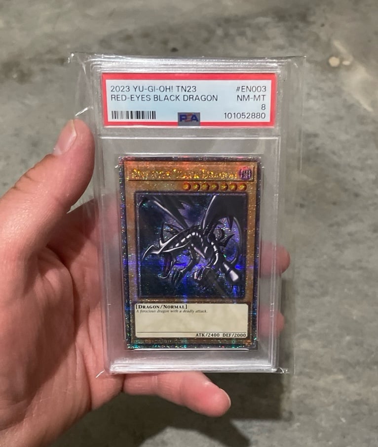 Red-Eyes Black Dragon TN23 Quarter Century Rare PSA 8