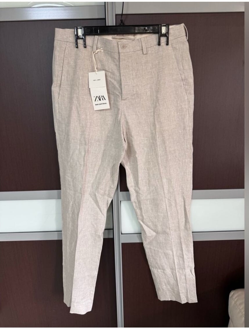 Zara man sartorial 100% linen