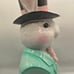 Easter Bunny Rabbit Bust Tophat Tails Decor 20 XL