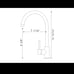 single handle kitchen faucet pl-502115