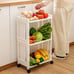 3-Tier And 4-Tier Plastic Multifunctional Shelf, Office Shelf,