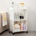 3-Tier And 4-Tier Plastic Multifunctional Shelf, Office Shelf,