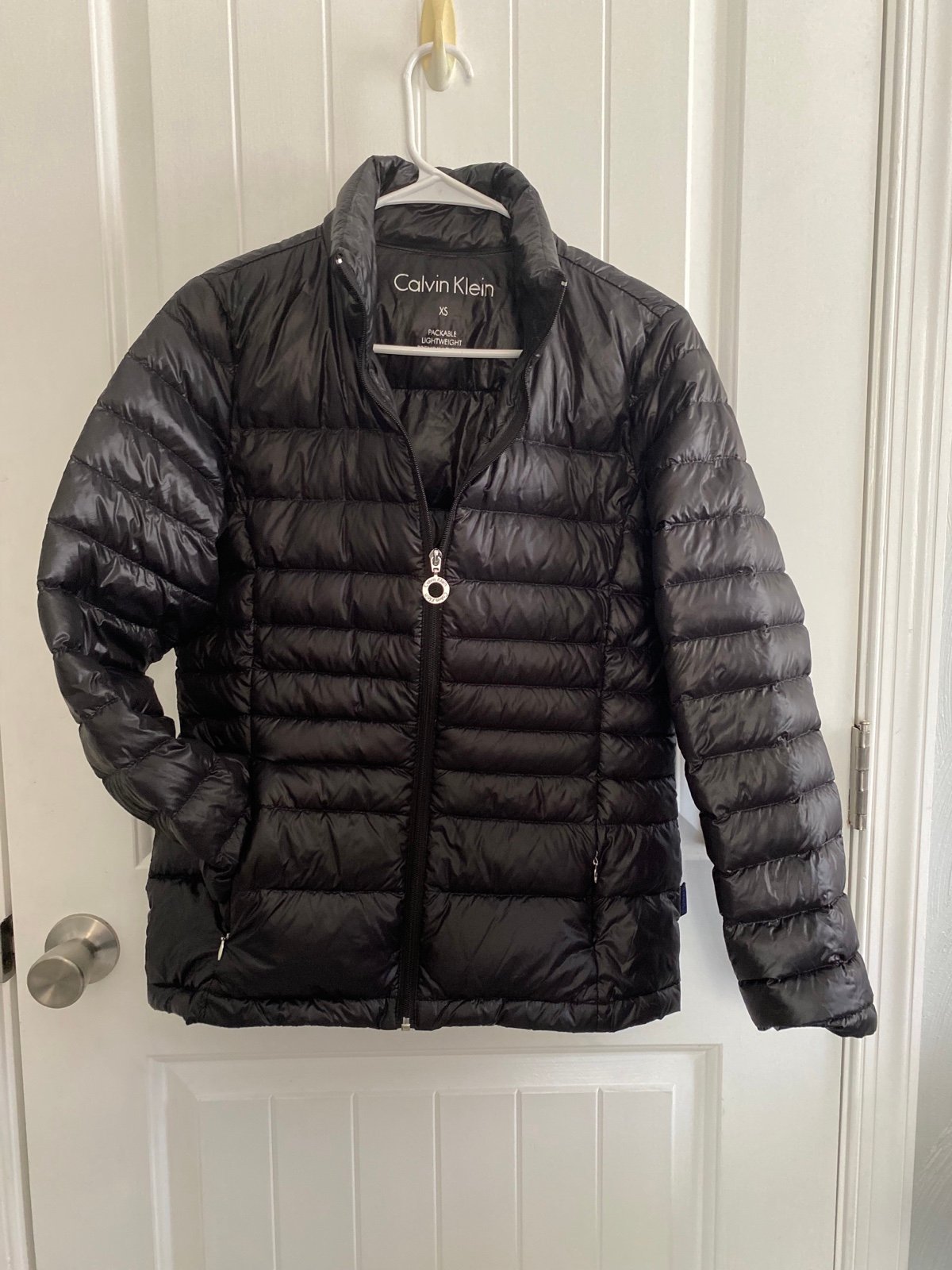 Calvin Klein Duck Feather down jacket, black, XS