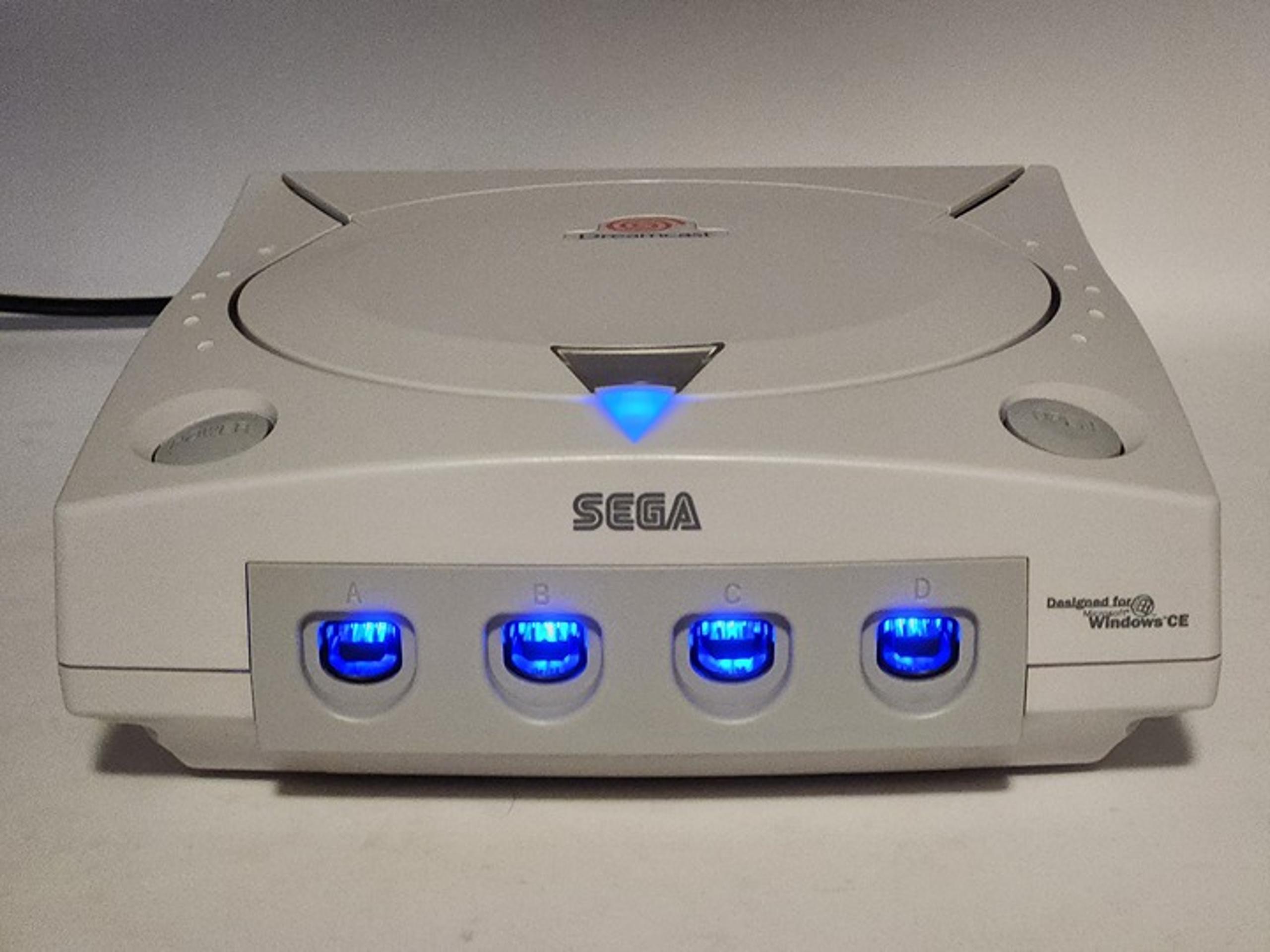 Sega Dreamcast with LED Lit Ports