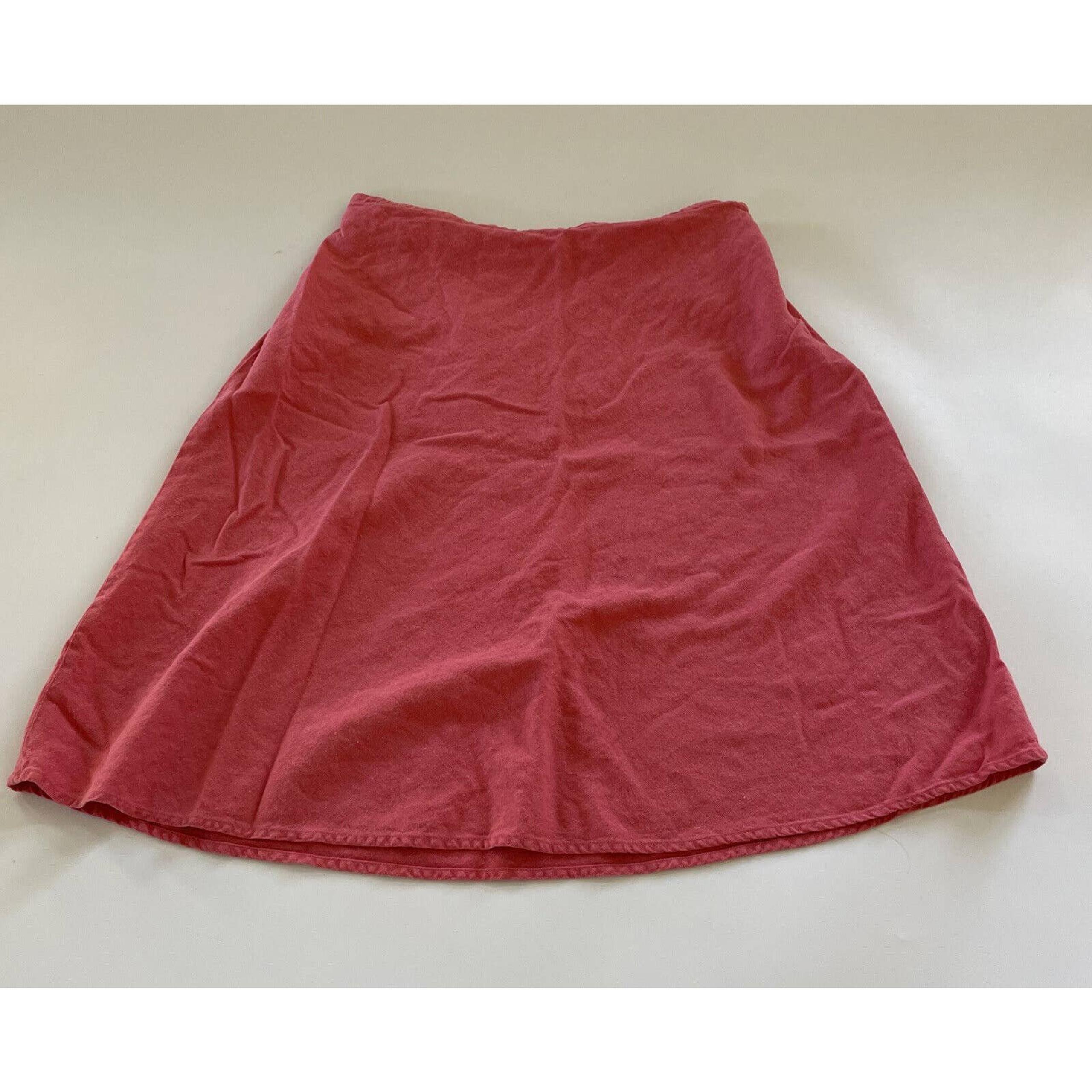 Coldwater Creek Skirt Womens Pink Linen Size Medium