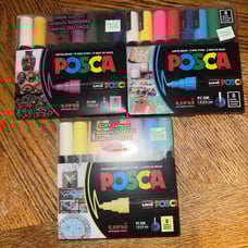 Brand new bundle of posca markers. Just purchased this week from hobby lobby wa