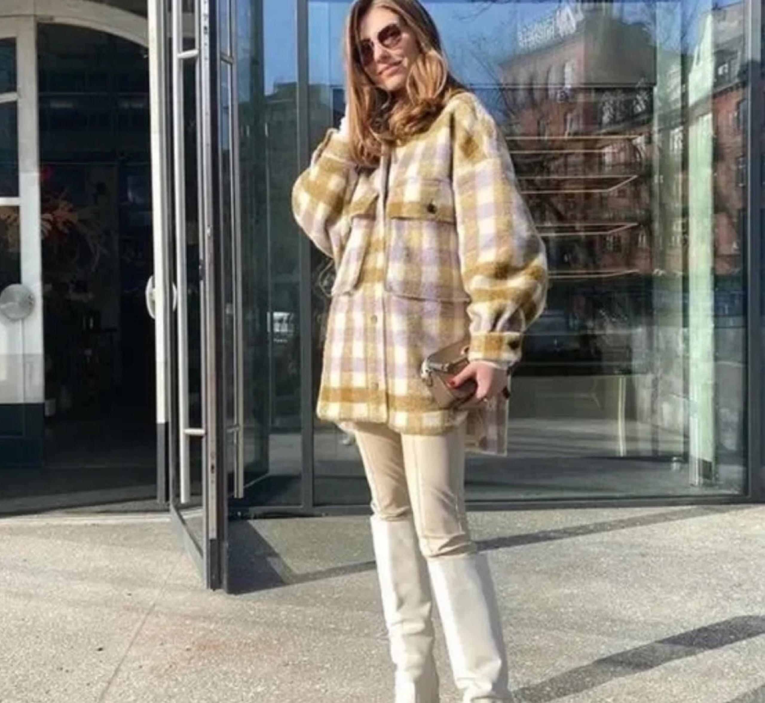Zara Plaid Shacket NWT size small/med
