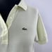 LACOSTE Yellow Pique Cotton Short Sleeve Polo Shirt Top Preppy Women's 6 FRANCE