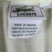 LACOSTE Yellow Pique Cotton Short Sleeve Polo Shirt Top Preppy Women's 6 FRANCE