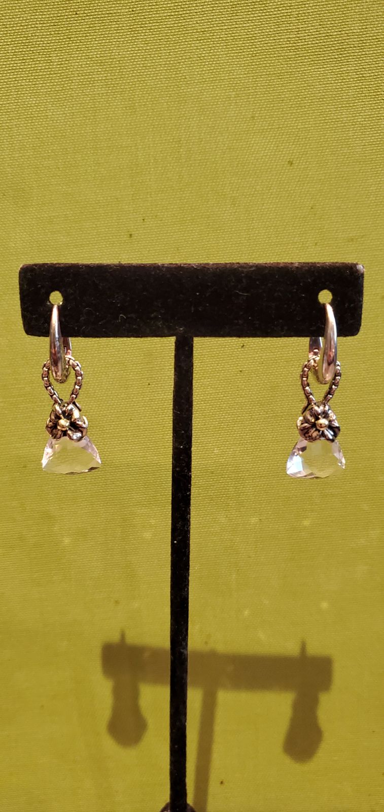 Ann king orchid quartz dangle Earrings