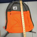 Projekt Klark Unisex Backpack Orange Gray Padded Shoulder Straps Water Resistant