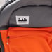 Projekt Klark Unisex Backpack Orange Gray Padded Shoulder Straps Water Resistant