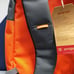 Projekt Klark Unisex Backpack Orange Gray Padded Shoulder Straps Water Resistant