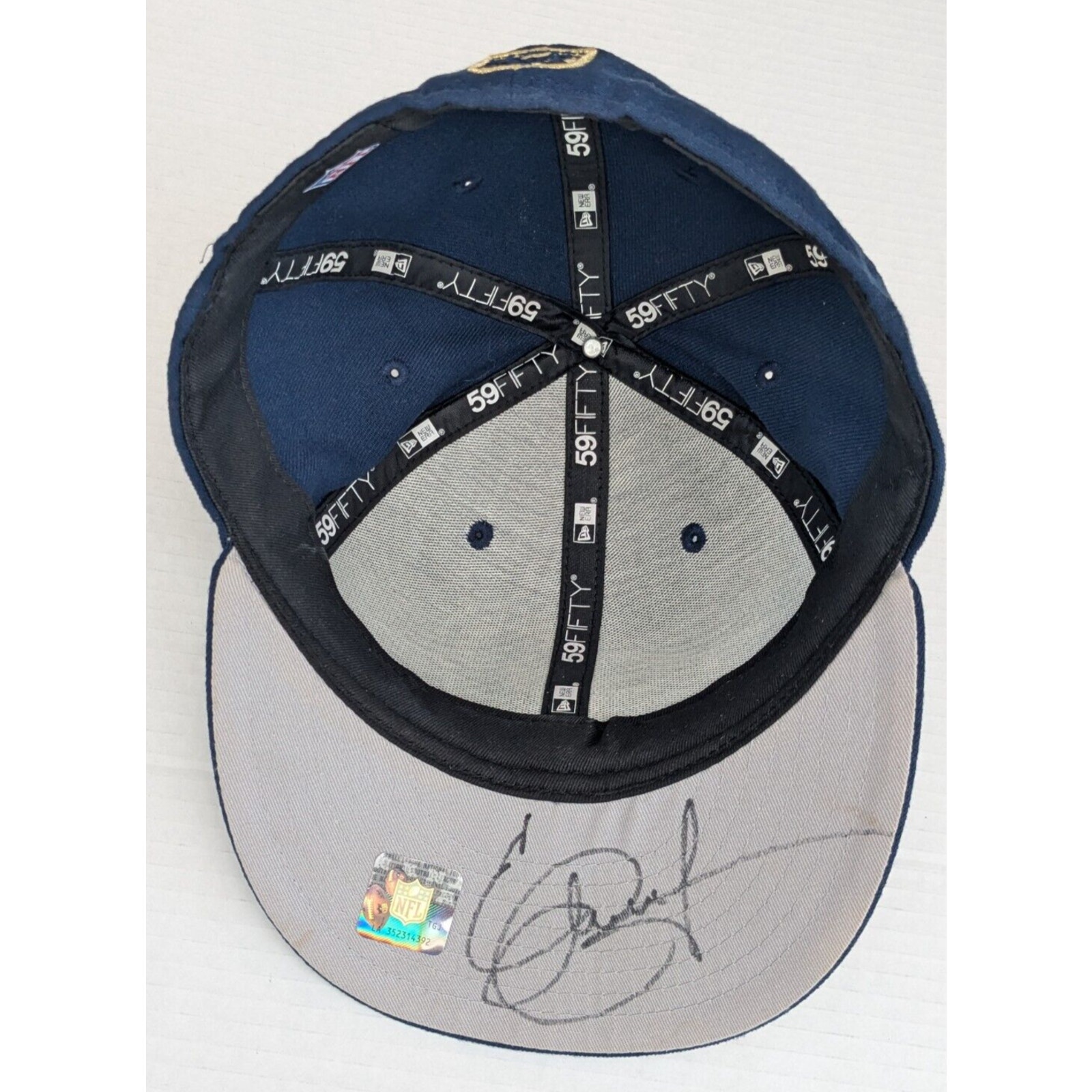 Eric Dickerson Signed New Era 59Fifty Los Angeles St Louis Rams NFL Cap Hat