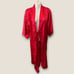 Vintage 90s-Y2K Enchanting Satin Robe Red Small