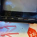 Old vintage antique black and white portable television
