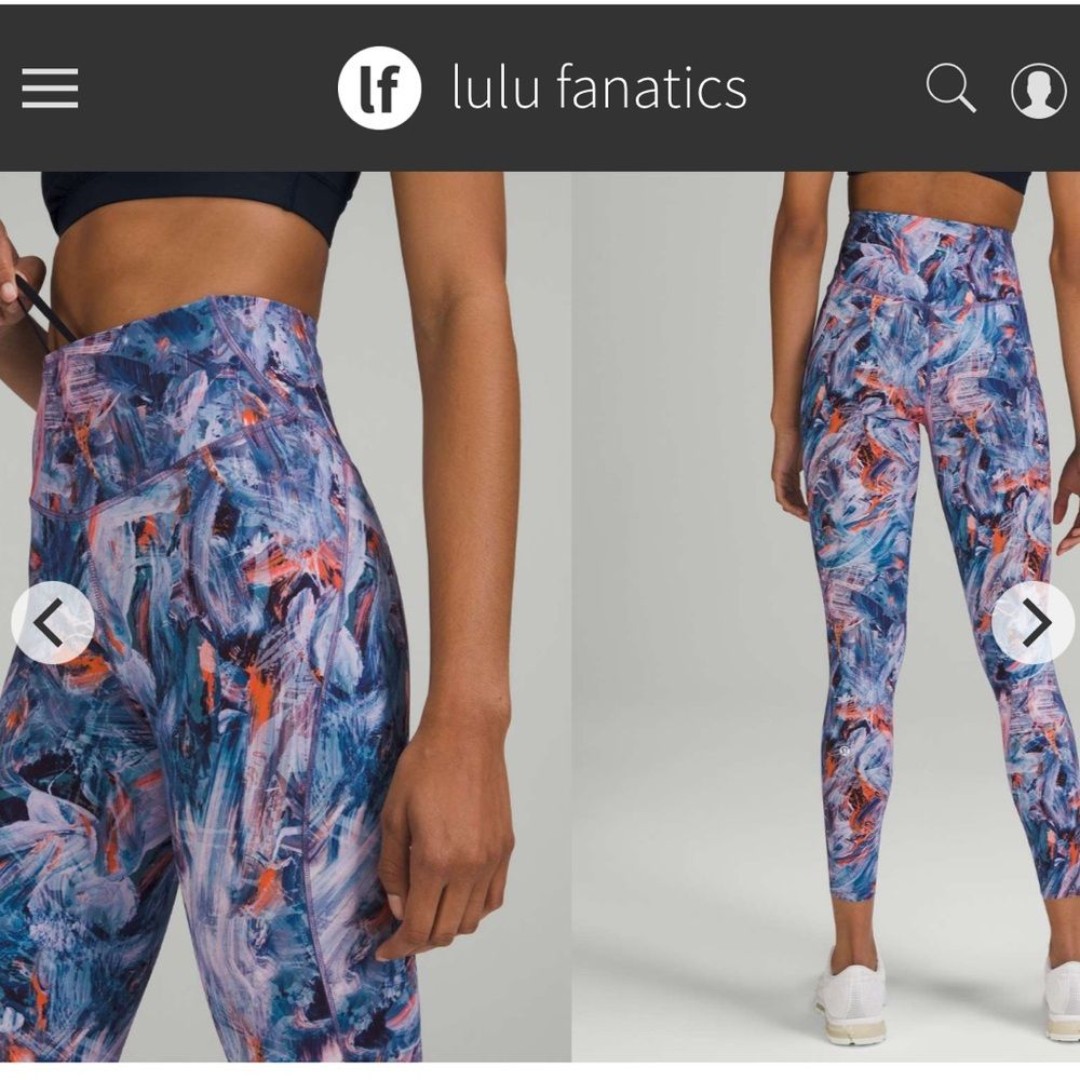 Lululemon Base Pace High-Rise Running Tight 25 Sz 12 Atmospheric Purple Multi
