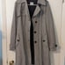 Houndstooth trench coat with button detail by oasis; size 14/40