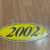 Decals sticker dozen year 2002 car windshield 2000 2011 2000