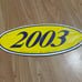Decals sticker dozen year 2002 car windshield 2000 2011 2000