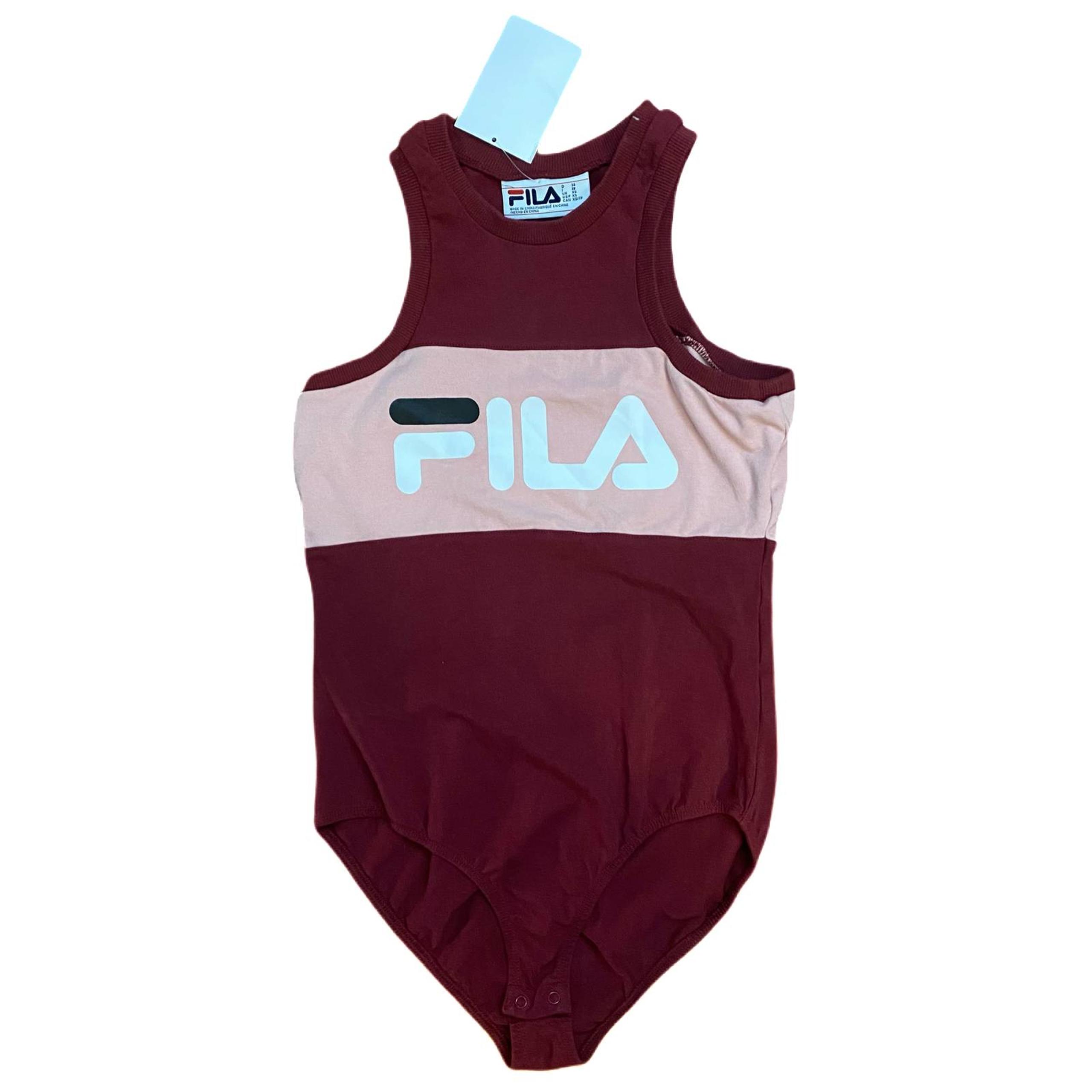 Fila Red & Pink Bodysuit Navy XS $50 NWT