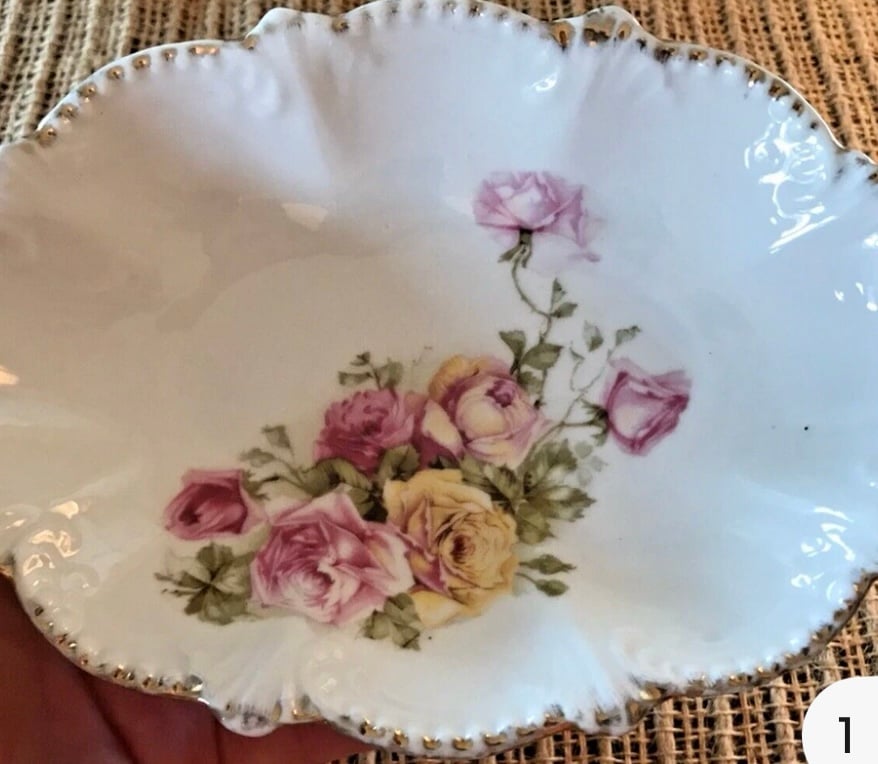 PMB Bavarian Germany Flowered bowl