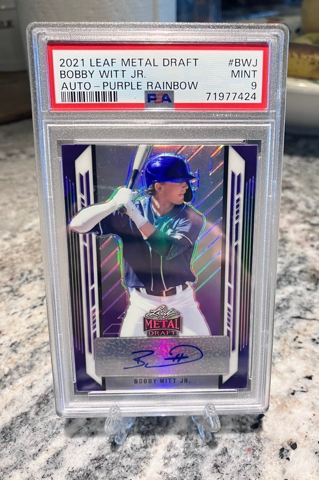 2021 Bobby Witt Jr Purple Rainbow AUTO /25