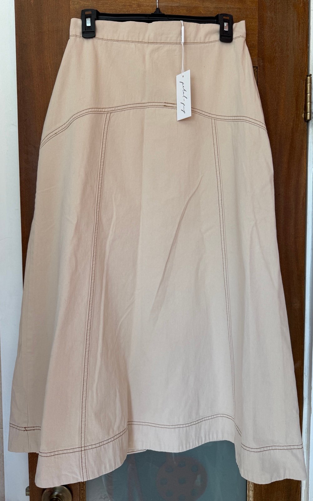 Petal + Pup Women’s NWT Mariela Denim Sand Midi Jean Skirt Size 6