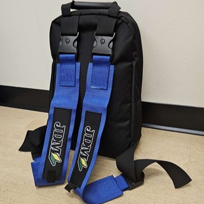BRAND NEW JDM RACING BLUE Harness Detachable Adjustable Shoulder Strap Backpack