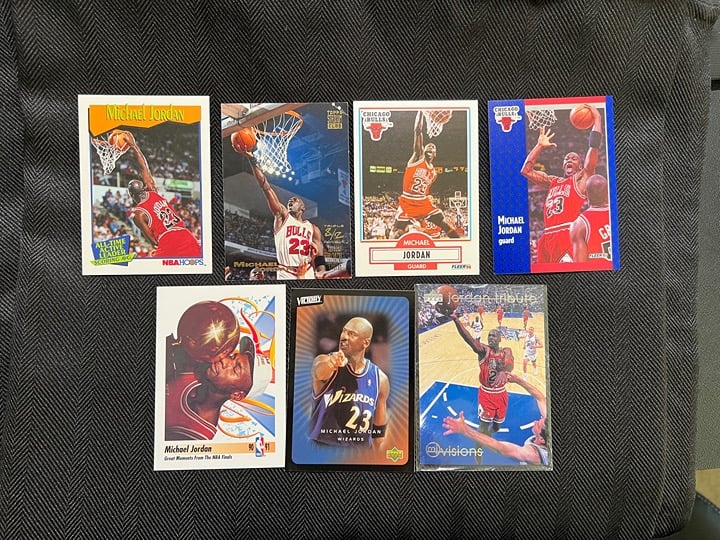 Michael Jordan NBA Collectible Basketball Card Lot