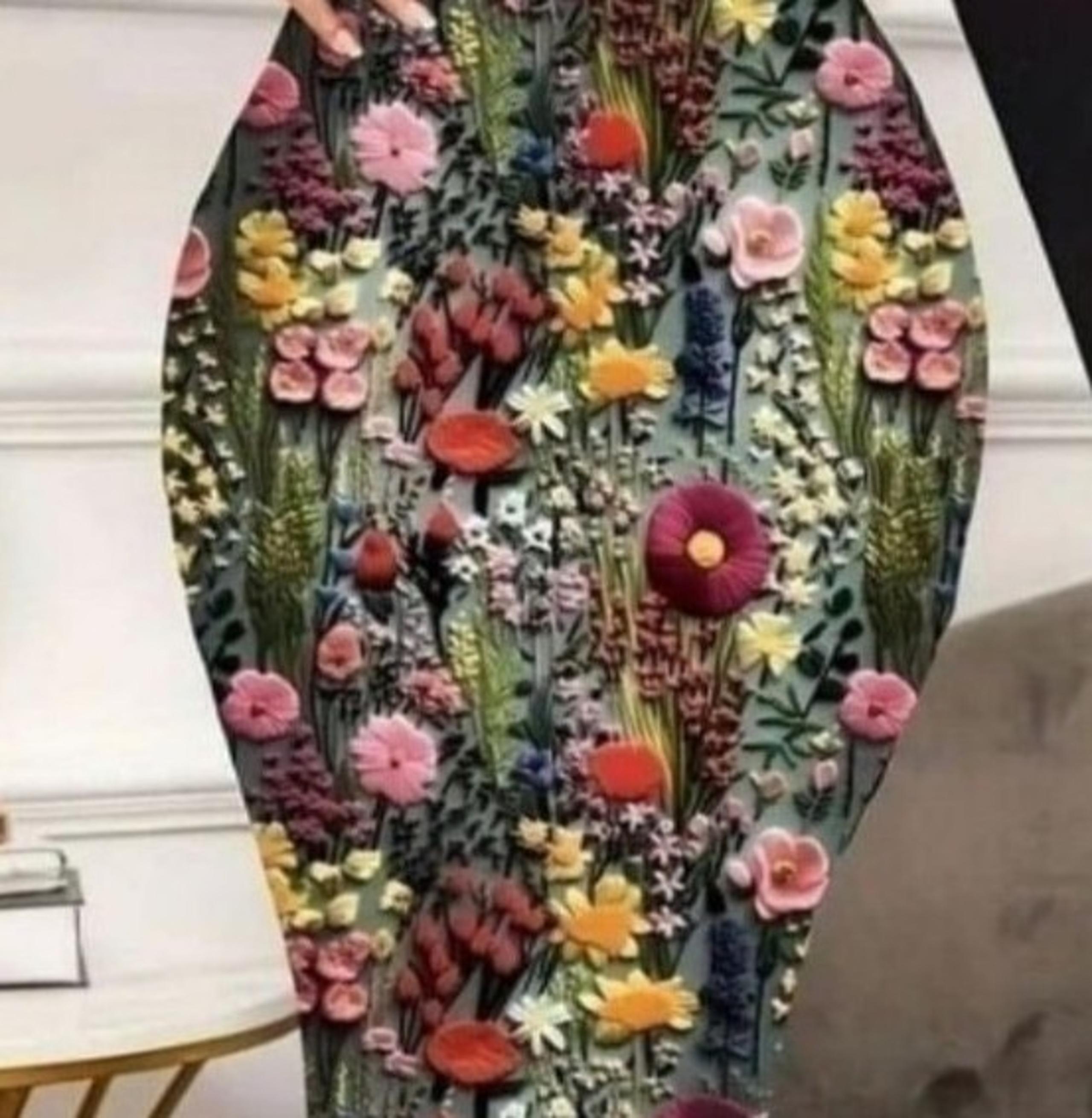 Beautiful floral high waist skirt sz Medium