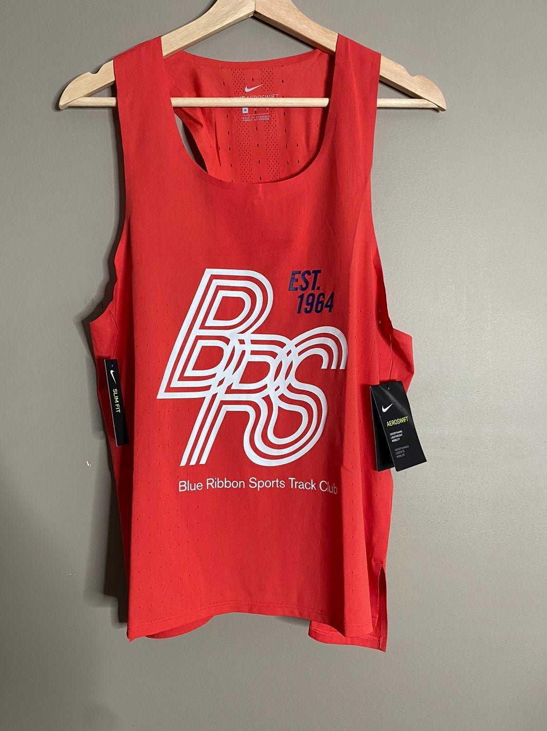 Nike AeroSwift Blue ribbion singelt tank