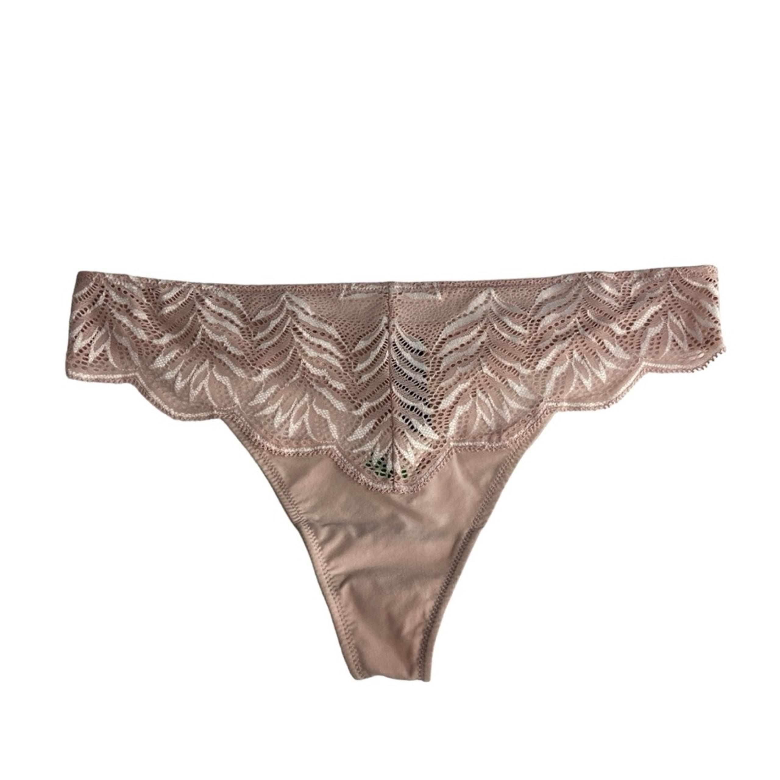 NATORI NEW  LUSH THONG rose beige thong panty XXL