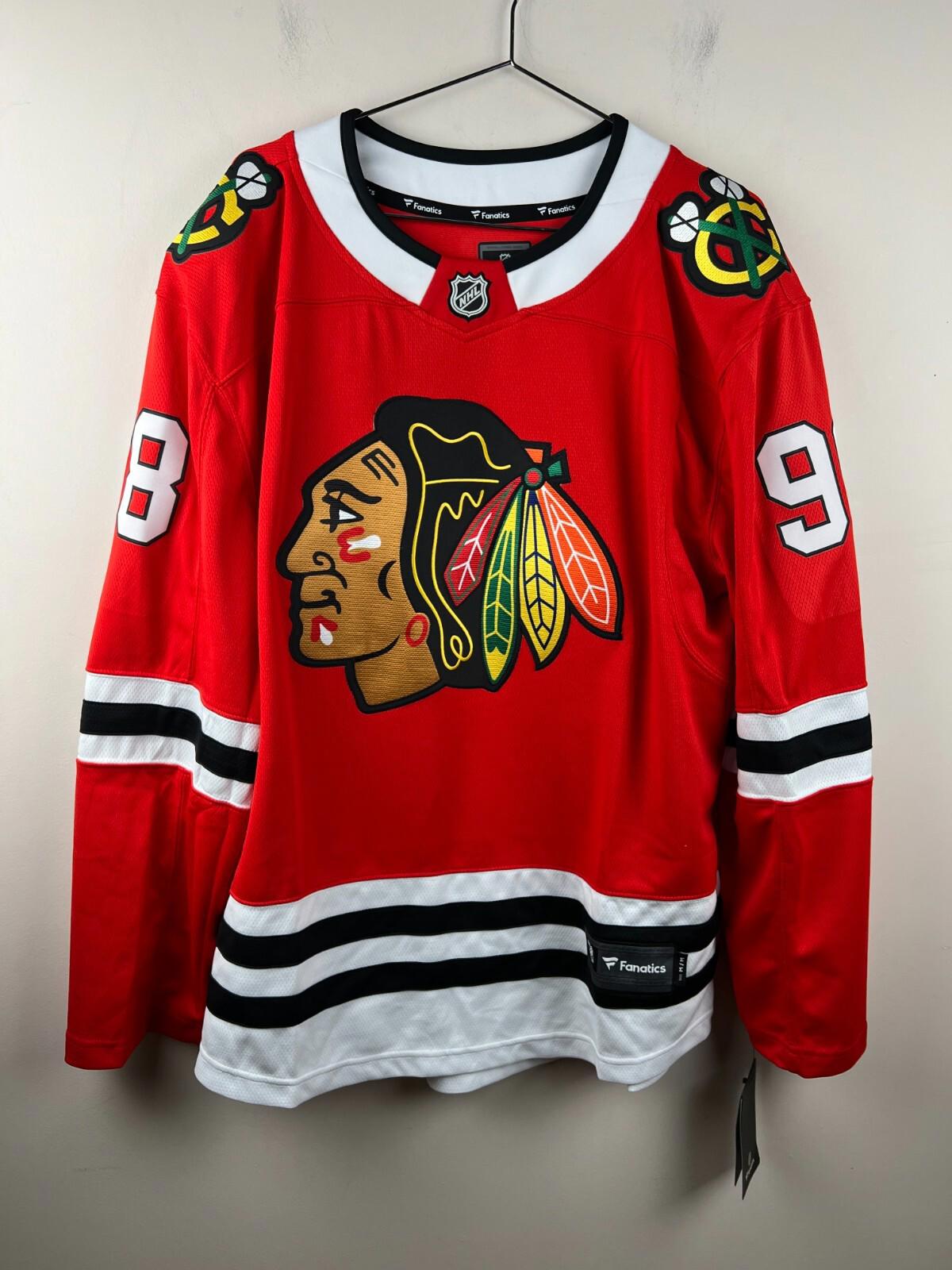 Fanatics Chicago Blackhawks Connor Bedard Jersey Mens Size M Medium #98 - NWT