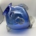 MCM Blown Glass Fish Set of 2 Bowl Vase