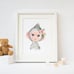 Set of 6 Safari Animal Nursery Art Print