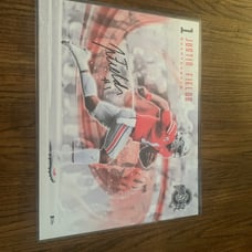Justin Fields 16x20 signed ohio state ph