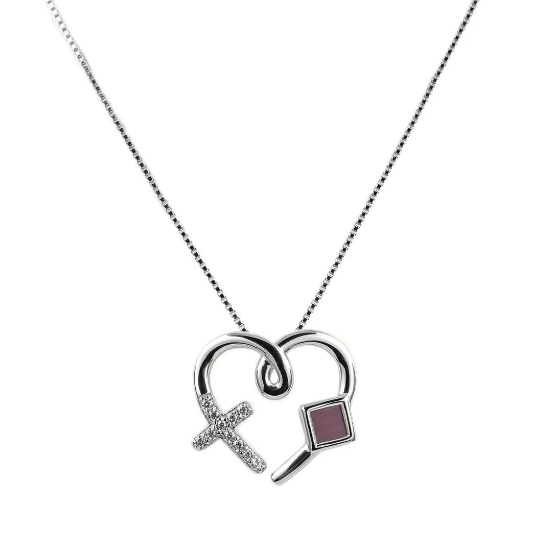 Heart Cross Necklace- The Perfect woman's Day Gift