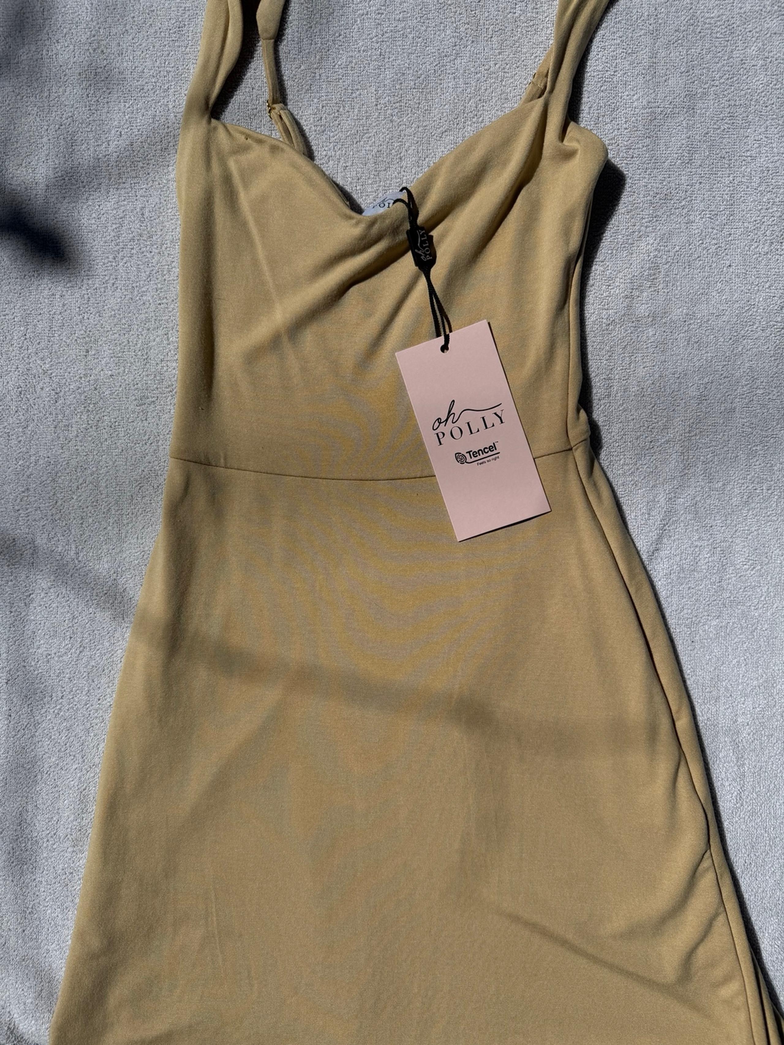 Beige Oh Polly Mini Dress