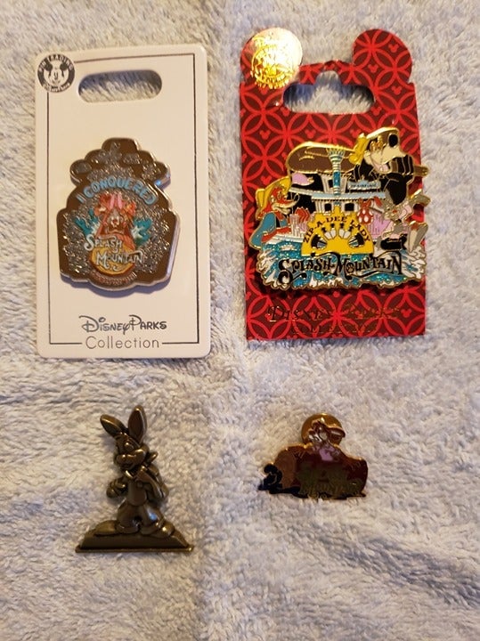 Disney Splash Mountain/Brer Rabbit Pin Set of Four (4) Pins - Authentic - FF