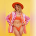 BEACH RIOT Alexa Top Sunset Stripes, New, Size S/M