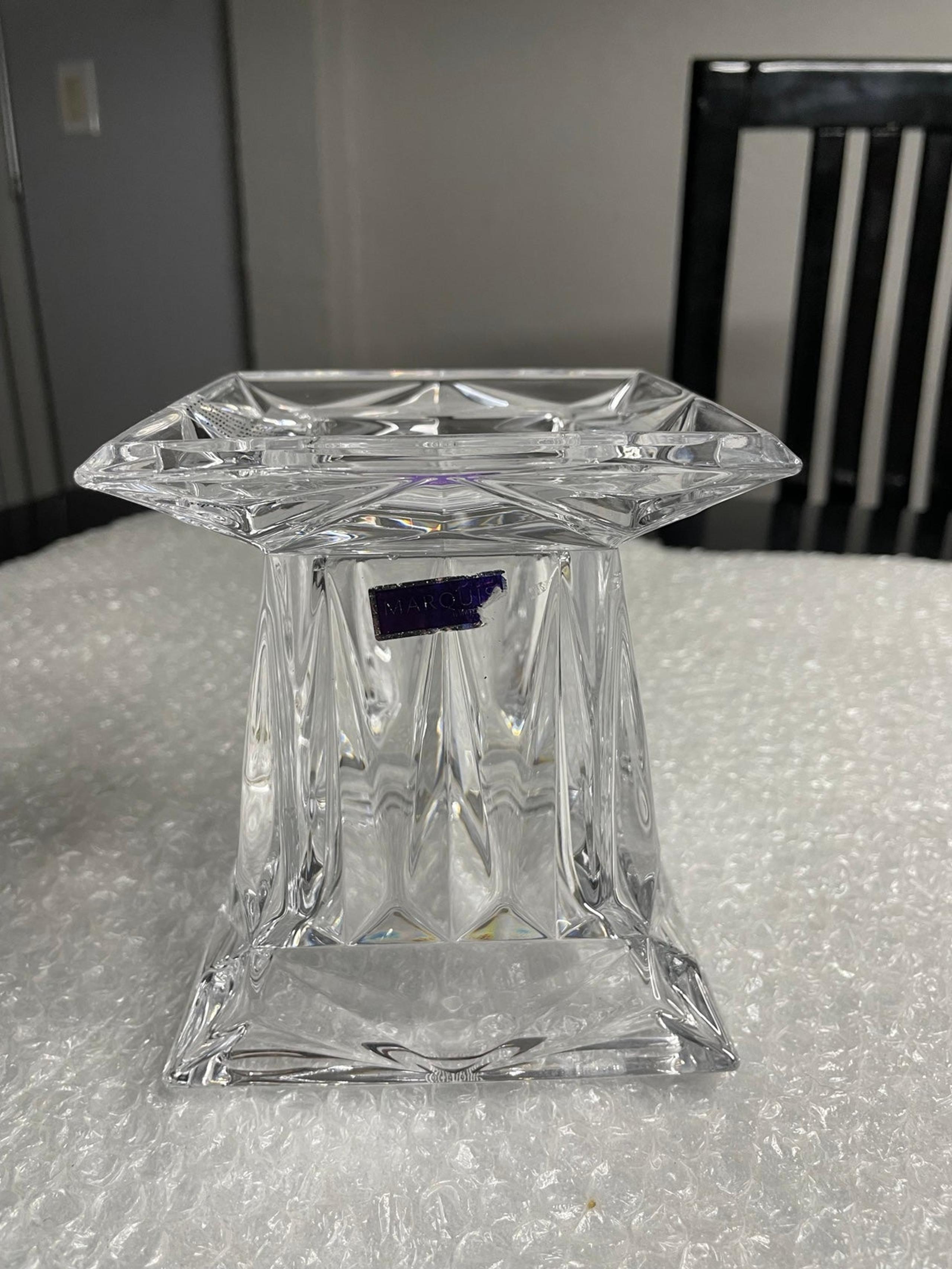 Marquis By Waterford Prism Crystal Candle Holder/Vase