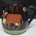 Rare Original Hand Painted Swiss Burkart Keramik Folk Art Pitcher