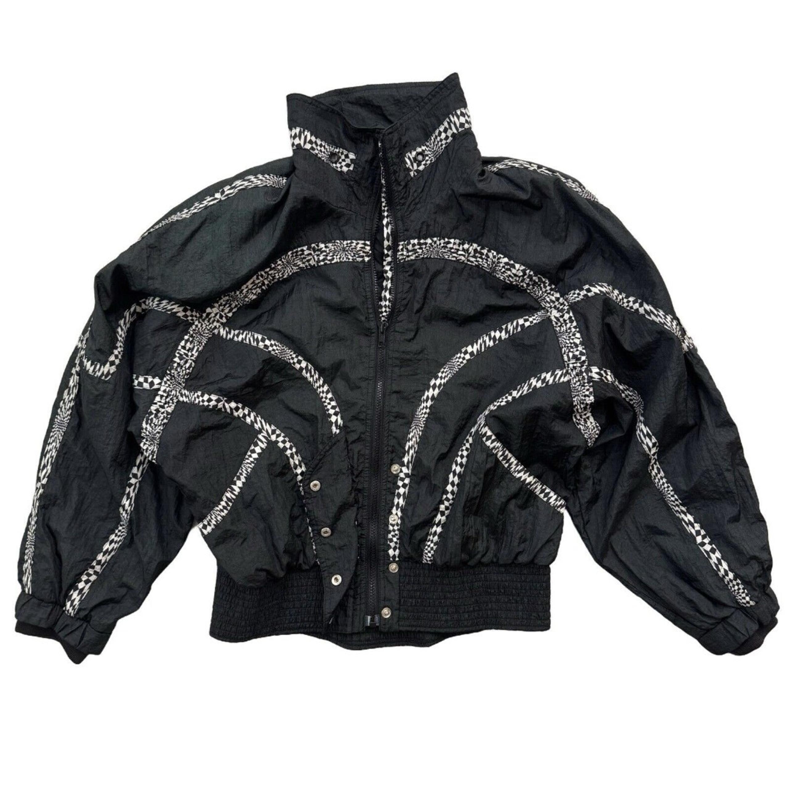 Vintage 90s East West Full Zip Windbreaker Track Retro Jacket Size M Womens